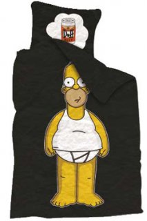 Bettwäsche Simpsons Underwear 135x200