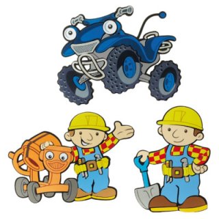 Bob der Baumeister Wanddeko 3er-Set