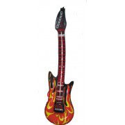 Aufblasgitarre Feuer 100cm