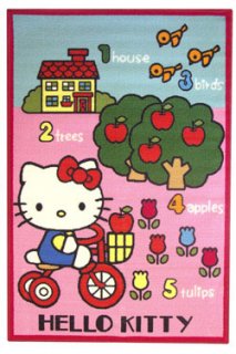 Hello Kitty Bettvorleger Garten 80x120cm