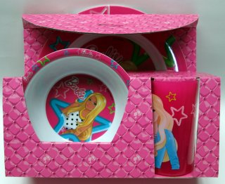 3 teiliges Frühstücks-Set Barbie