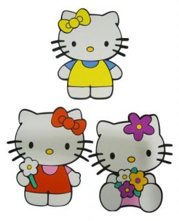 Hello Kitty Wanddeko 3er Set