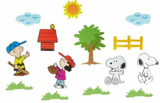 Peanuts Wanddeko 14-teilig