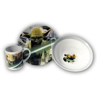 Star Wars Frühstücksset Yoda 3-teilig