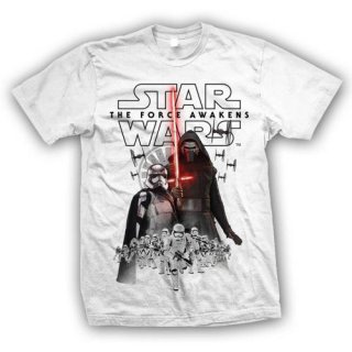 T-Shirt Star Wars New Villains, weiß, XL