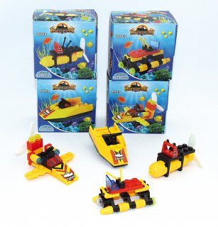 Bausteine Unterwasser 4er-Set